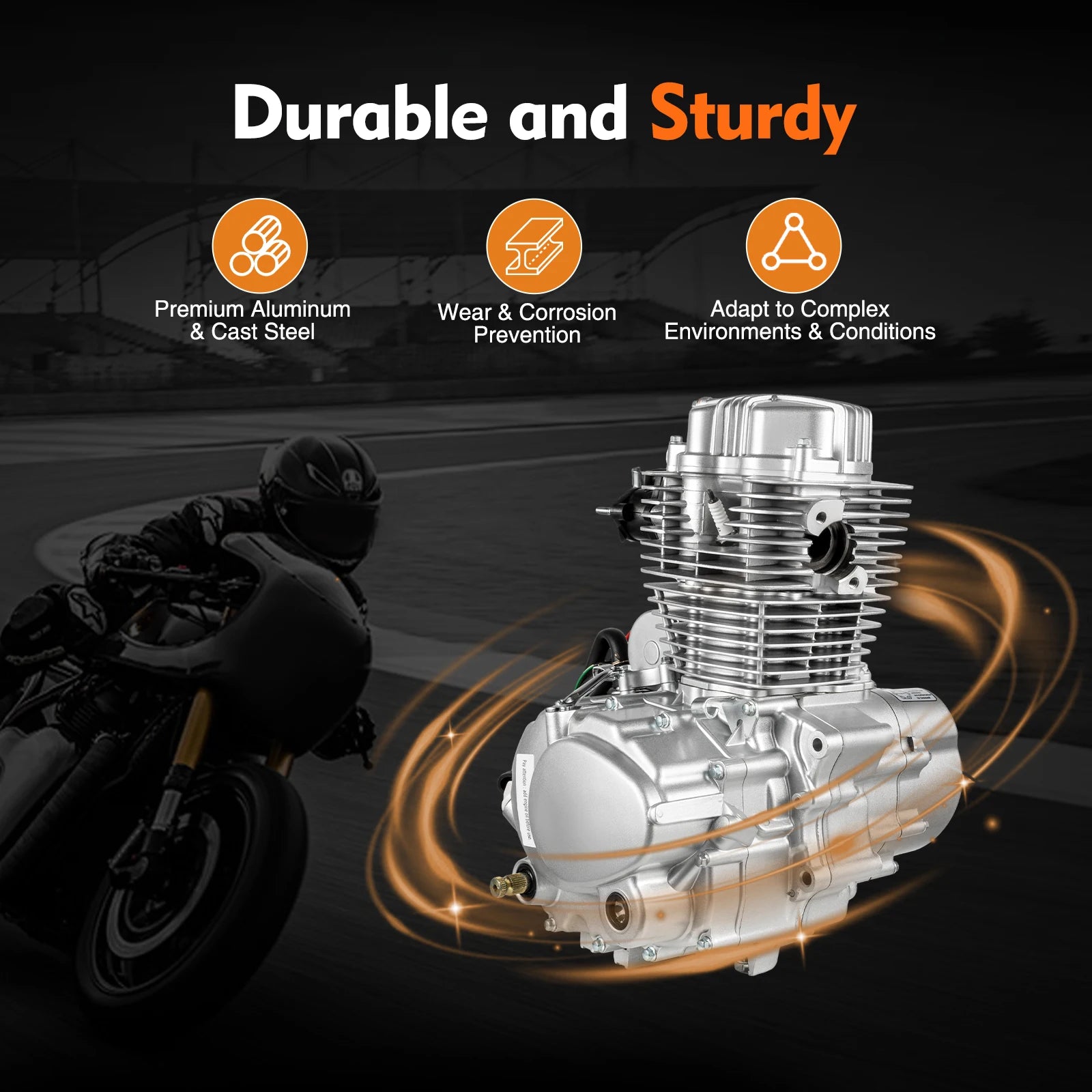 250CC Vertical Engine Single Cylinder 4-stroke 5-Speed - Dons' Adventure Gear 