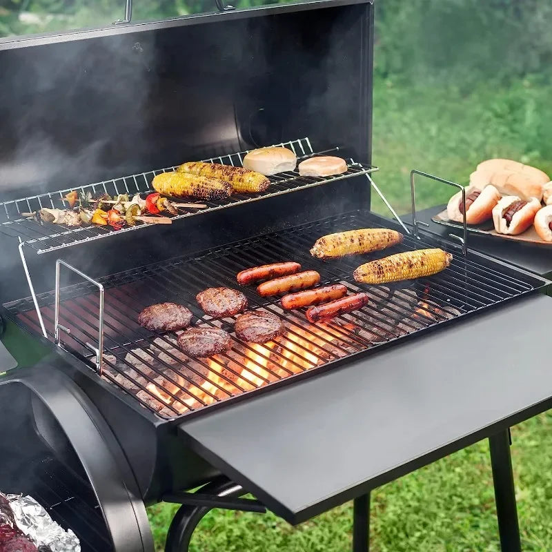 30" BBQ Charcoal Grill and Offset Smoker - Dons' Adventure Gear 