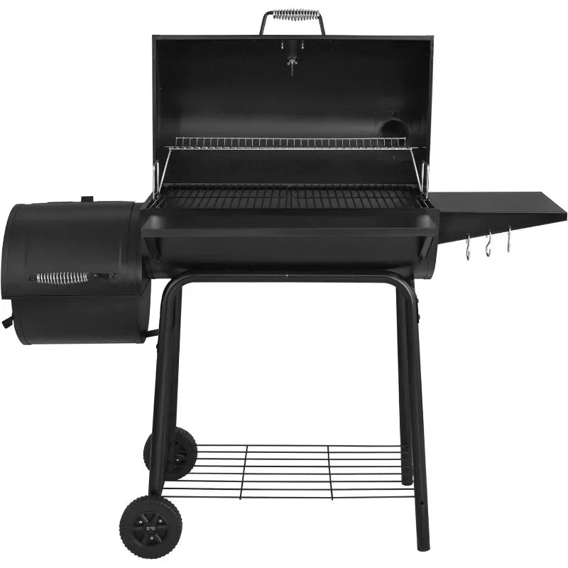 30" BBQ Charcoal Grill and Offset Smoker - Dons' Adventure Gear 