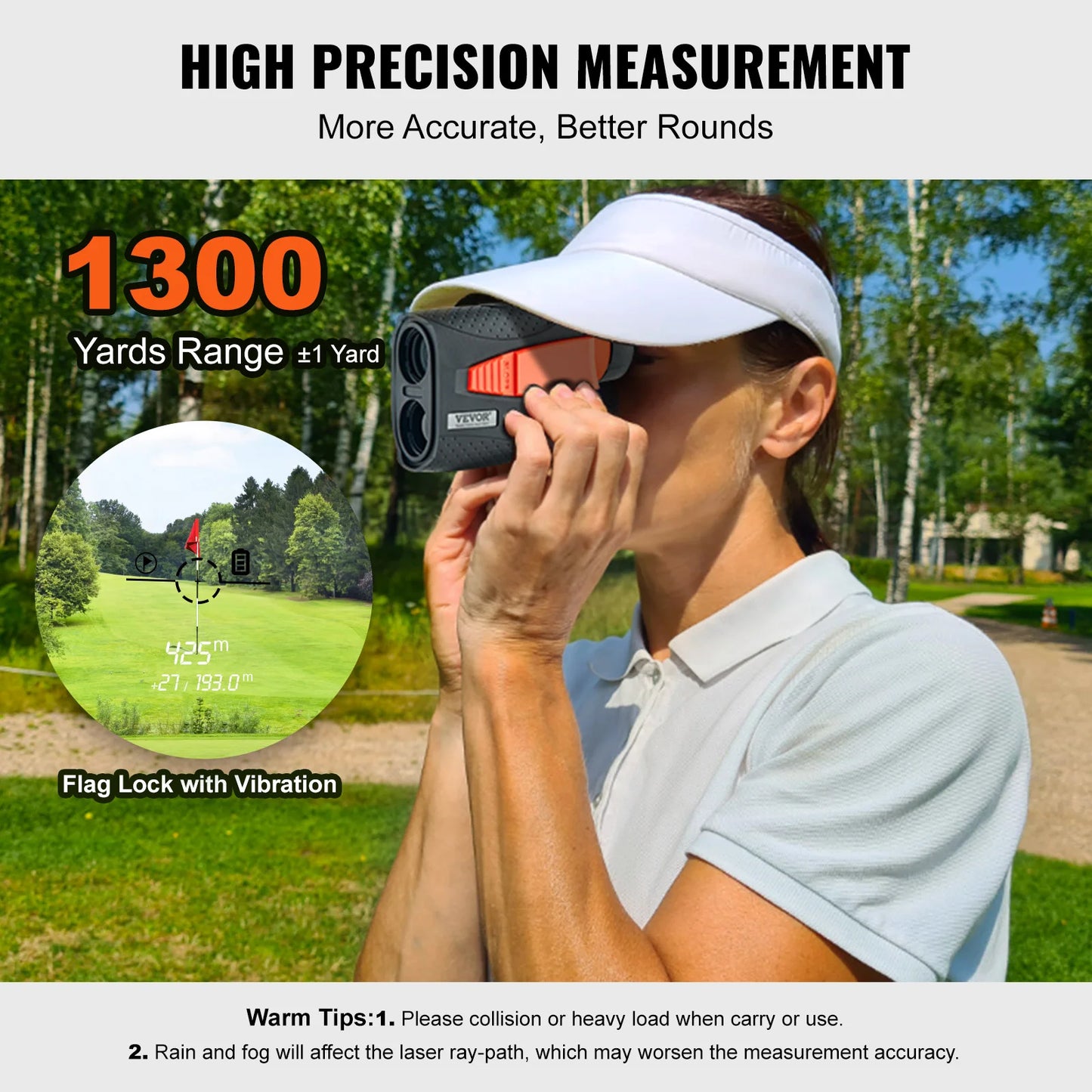 VEVOR 1300 Yards Golf Rangefinder Laser