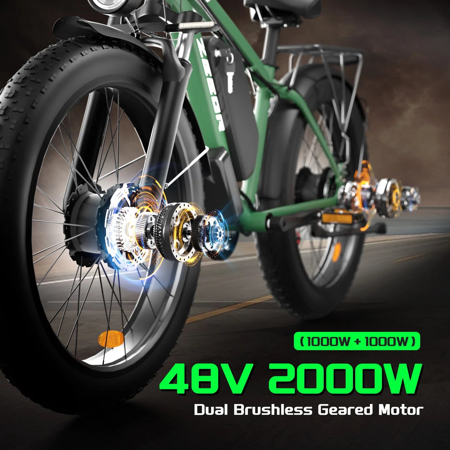 48v 2000w ebike full suspension electric  bike