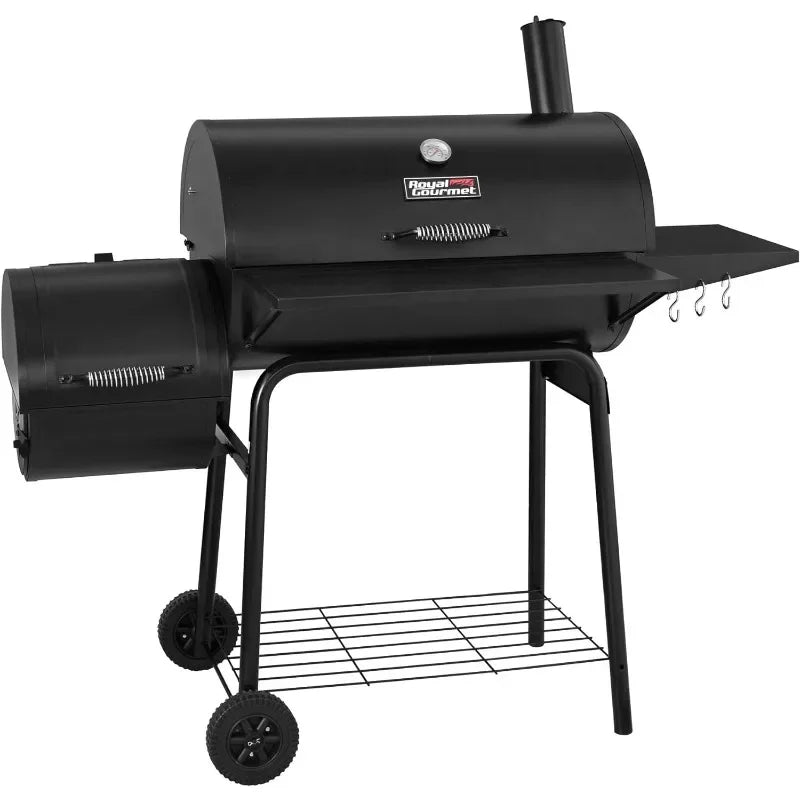 30" BBQ Charcoal Grill and Offset Smoker - Dons' Adventure Gear 